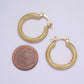 DOTTED TWIST HOOPS