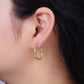 DOTTED TWIST HOOPS