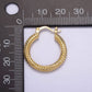 DOTTED TWIST HOOPS